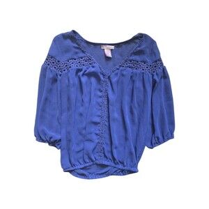 ULTRA PINK SHEER BLUE/PURPLE TOP - XS